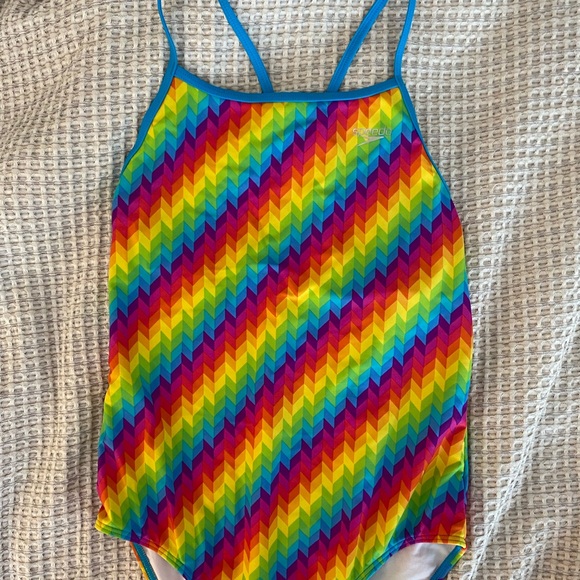 NEVER WORN ⭐️ Girls Speedo One-Piece Swimsuit - Picture 1 of 3